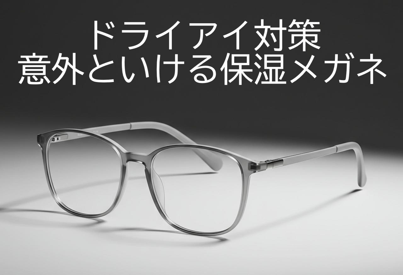 ドライアイ対策の保湿メガネ