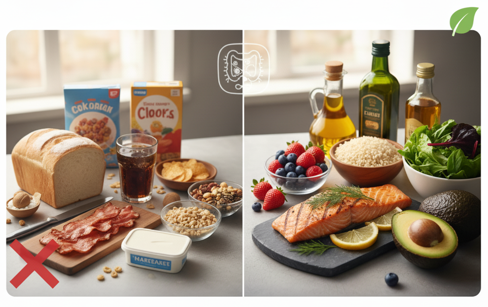 慢性炎症を促進する食品